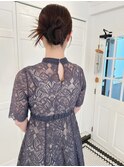 お呼ばれヘアアレンジ/お呼ばれ/お呼ばれヘア/タイトヘア/ロング