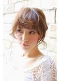 カジュアルゆる編み込みアレンジ