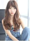 (gallaria)シースルーバングゆるロング