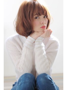 ノラ ヘアーサロン(NORA HAIR SALON) NORA【ERI】艶髪アッシュベージュ小顔前髪ショートくせ毛風ボブ