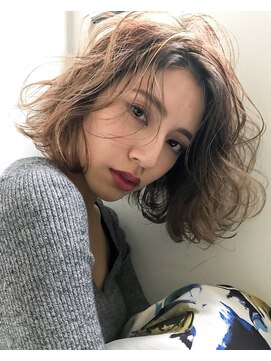 アヴァンス 京橋店(AVANCE) シースルーウェット質感ボブ重軽こなれセミディクセ毛風レディ