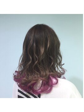 ソーホー 八日市店(SOHO) インナーカラー × ピンクバイオレット