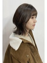 トハコ(&haco)&nbsp;ベージュブラウン×伸ばしかけミディ