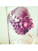 編み込み小花