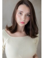 カバーヘア ブリス 戸田公園西口店(COVER HAIR bliss) □ヘーゼルベージュ小顔くびれミディ205★戸田公園20代30代40代