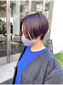 ラベンダーカラー　前下がりショート◎20代30代40代50代