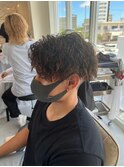 滋賀、南草津、メンズ美容室、波巻きツイストスパイラルパーマ