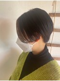 奥行きショートノーブル丸みツヤ髪レイヤー