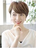 大人マッシュショート／丸みショート／イメチェン／30代40代50代