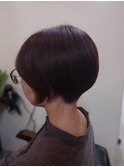 ショートヘア小顔ショートボブ耳掛け刈り上げショート