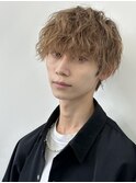 ソフトツイストパーマ メンズカット 名古屋 眉毛