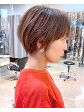 アローズ ラソラ札幌(HELLO'S) ショートボブデザインカラー前髪