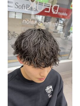 オムデュー(HOMME DEUX) 【KAITO】緩め波巻きパーマ！