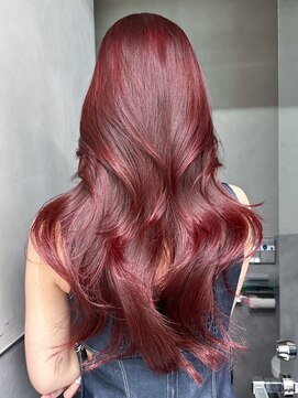 アイティー バイ アルバム 浦和店(IT by ALBUM) ワインレッド_エアリーロングピンクブラウン_ba485111