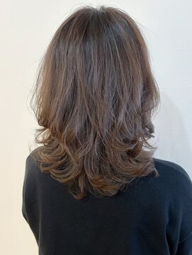 リコ(LIKO) 大人のひし形セミディ☆大人ヘア/デジタルパーマ/明るい白髪染め