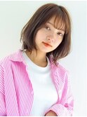 【Gallica】大人似合わせふんわりボブ/透明感ブラウン