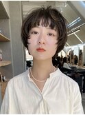 ショート/マッシュショート/ニュアンスパーマ/ハイトーン[原宿]