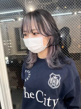 ラニヘアサロン(lani hair salon) ホワイトカラー/インナーカラー/ブルーブラック/デザインカラー