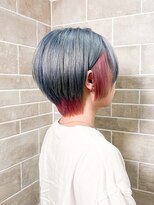 トリエラ 池袋(TRIELA)&nbsp;メタリックブルーグレイッシュピンクバイカラー