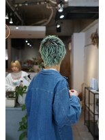 スパイキーショート×ライムグリーン【Taisuke】