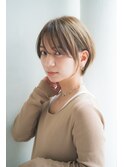 20代30代40代50代ツヤ感小顔ひし形ショートボブ丸み前下がり