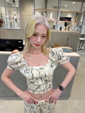 ロテ 名古屋 名駅店(Lote.) イメチェン/ホワイトブロンド/外ハネボブ/美髪/名古屋