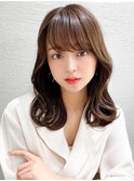 ミディアムウルフひし形シルエットひし形ボブヨシンモリ