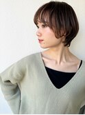 似合わせカットイヤリングカラー丸みショートp1上尾20代30代40代