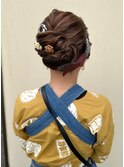 お祭りヘア