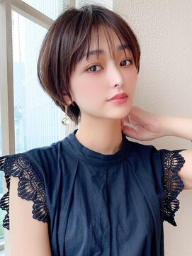 アフロート エル 大阪(AFLOAT L) 20代30代大人かわいい前髪ありのマッシュショート