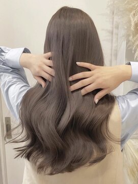 ディモアンド 表参道(Dimo&) x透明感カラー/イメチェン/ホワイトブロンド/外ハネボブ/美髪