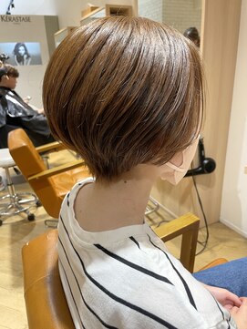 ショート×ベージュ