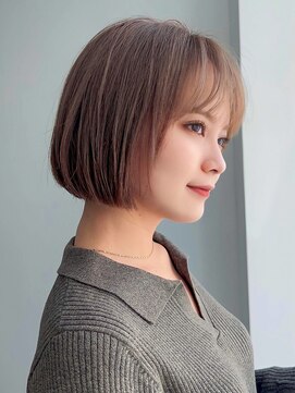 アグ ヘアー アプレ 宮崎若草通り店(Agu hair apre) 《Agu hair》ルミエールジンジャー×ミニボブ