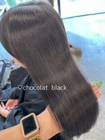 フォンズ(FONS)&nbsp;地毛風カラー　チョコレートブラック　シアーブラック