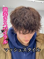 ルースト 心斎橋店(ROOST) MEN’S HAIR/サーフカール/刈り上げセンターパート/心斎橋