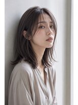 サンク(thank)&nbsp;大人のレイヤーボブ｜透明感ナチュラルグレージュ