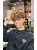 サーフカール メンズパーマ スペインカール メンズカラー