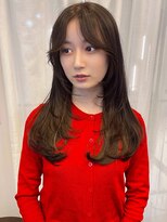 シェモアイグレック(chez-moi igrek)&nbsp;10代20代30代小顔レイヤーカットブラウンベージュ