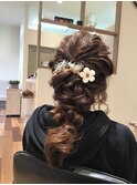 ヘアセット編み下ろし