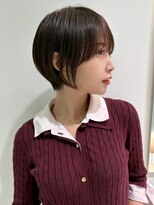 オーロ 塚口店(ORO) 小顔ショート×艶ブラウンカラー
