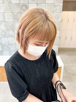 トゥコ(tuco)&nbsp;ハイトーンベージュ　ミニボブ　切りっぱなし