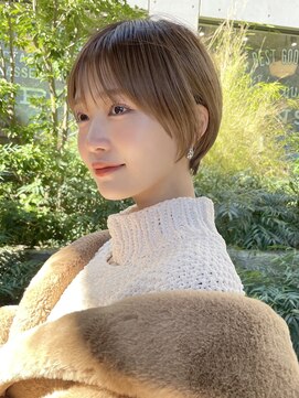 ソーコ 渋谷(SOCO) 大人ショートボブ丸みショートマッシュショートカット前髪あり
