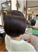 レイヤーボブ髪質改善ショート大人可愛いツヤ髪ナチュラル黒髪