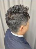 メンズヘアセット　メンズヘア　スーツヘア　お洒落紳士　宣材