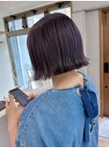 【cirrus】ラベンダーカラー × 切りっぱなしボブ20代/30代/40代