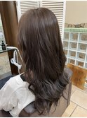 髪質改善/グレージュ/サラ艶ロング/巻き髪/綱島美容室