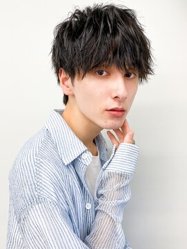 アッシュタカサキ(ash takasaki) 爽やかメンズ☆ビジネスショートマッシュ黒髪透明感カラー