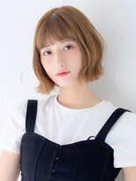 ラフィス ヘアー センス 広島袋町店(La fith hair SEnSE) 【La fith】ケアブリーチ×切りっぱなしボブ×重めバング