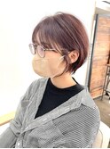 熊本ショート/丸みショート/ピンクブラウン/髪質改善/20代30代