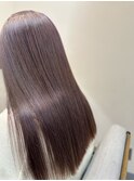30代40代大人可愛い髪質改善カラーラベンダーグレージュ透明感